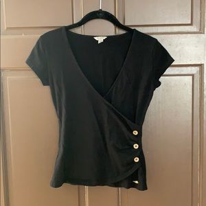 Guess V-Neck top with Button Detail